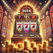 Mesin slot digital dengan tampilan warna-warni dan simbol klasik